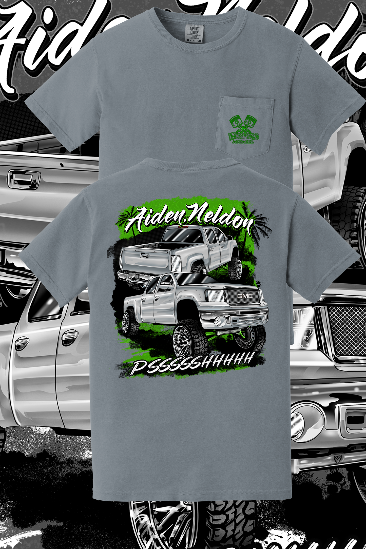 Palm Paradise Pocket tee