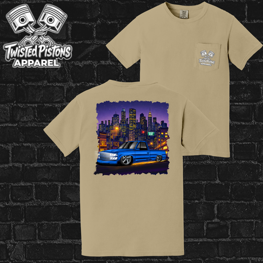 Midnight Spark OBS pocket tee
