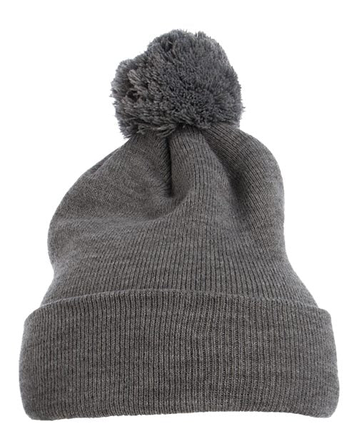 YP Classics Pom-Pom Cuffed Knit Beanie 1501P