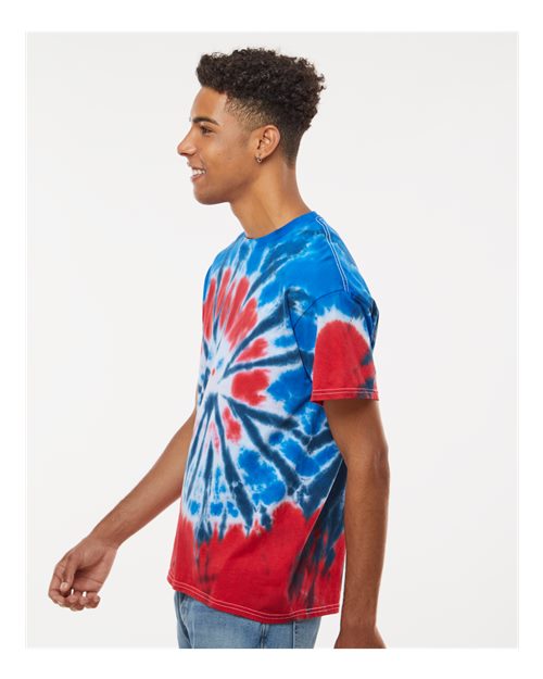Colortone Unisex Multi-Color Tie-Dyed T-Shirt 1000