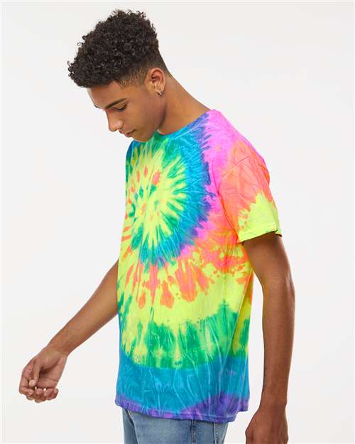 Colortone Unisex Multi-Color Tie-Dyed T-Shirt 1000