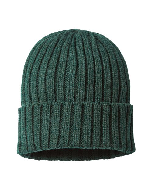Atlantis Headwear Sustainable Cable Knit Cuffed Beanie SHORE