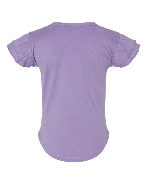 Rabbit Skins Toddler Flutter Sleeve Tee 3339