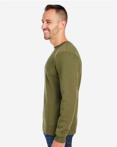 J. America Unisex Premium Fleece Crewneck Sweatshirt 8424