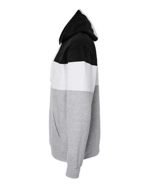 J. America Men's Varsity Fleece Colorblocked Hooded Sweatshirt 8644