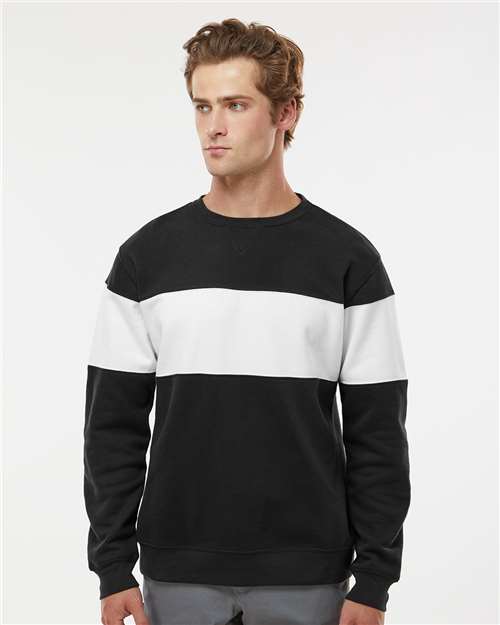 J. America Unisex Varsity Fleece Crewneck Sweatshirt 8646