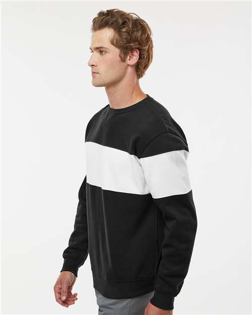 J. America Unisex Varsity Fleece Crewneck Sweatshirt 8646
