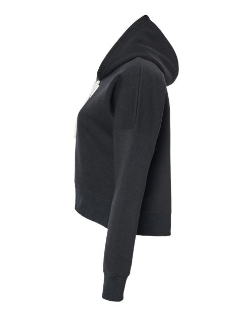 J. America Women's Crop Hooded Sweatshirt 8853