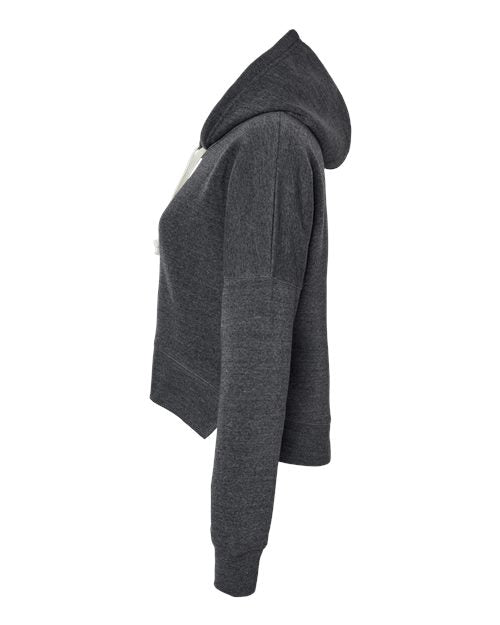 J. America Women's Crop Hooded Sweatshirt 8853