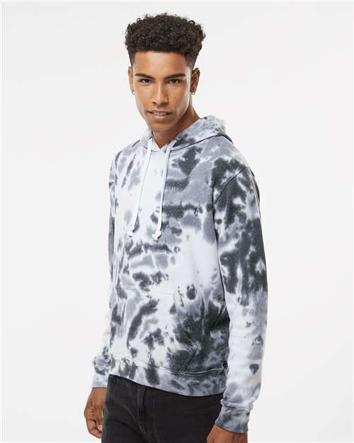 J. America Men's Tie-Dyed Fleece Hooded Sweatshirt 8861