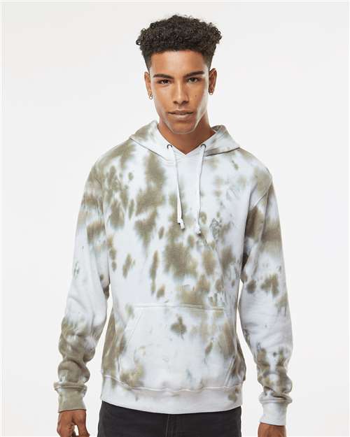 J. America Men's Tie-Dyed Fleece Hooded Sweatshirt 8861