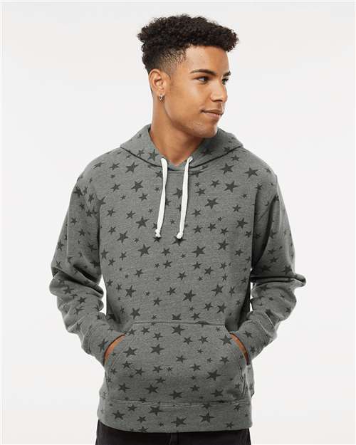 J. America Men's Triblend Fleece Hooded Sweatshirt 8871