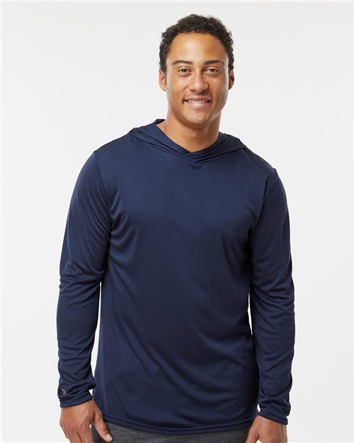 Holloway Men's Momentum Hooded Long Sleeve T-Shirt 222830
