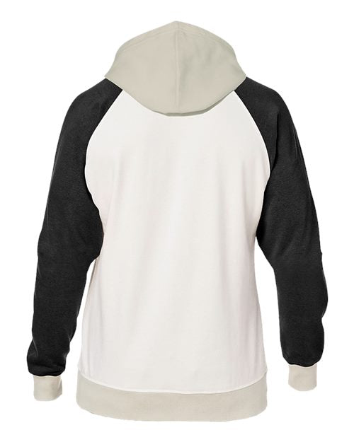 J. America Unisex Vintage Tricolor Hooded Sweatshirt 8886