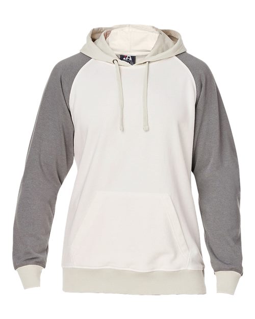 J. America Unisex Vintage Tricolor Hooded Sweatshirt 8886
