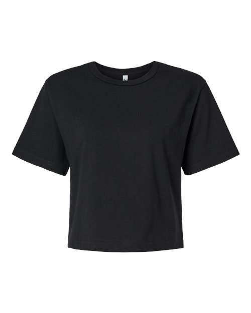 American Apparel Women's Fine Jersey Mid-Length Boxy Tee 102