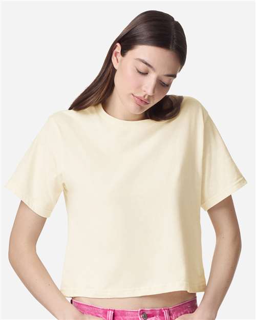 American Apparel Women's Fine Jersey Mid-Length Boxy Tee 102