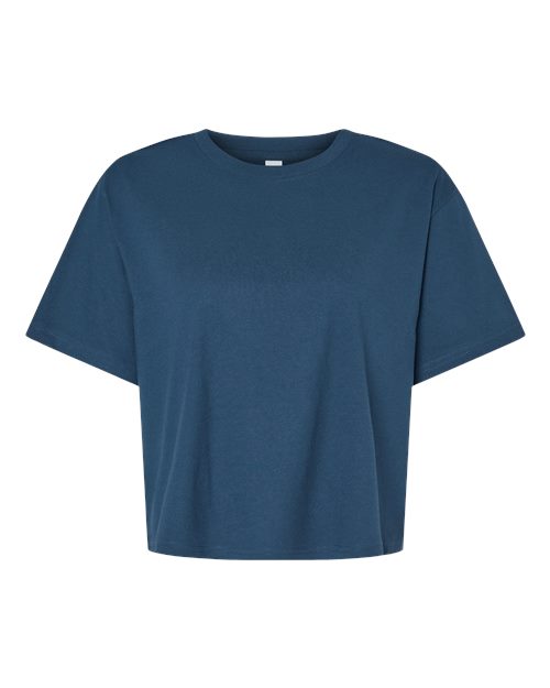 American Apparel Women's Fine Jersey Mid-Length Boxy Tee 102