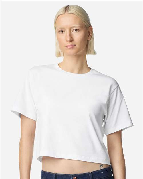 American Apparel Women's Fine Jersey Mid-Length Boxy Tee 102