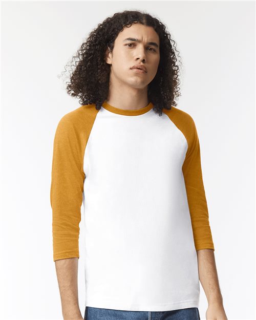 American Apparel Unisex CVC Raglan Tee 2003CVC