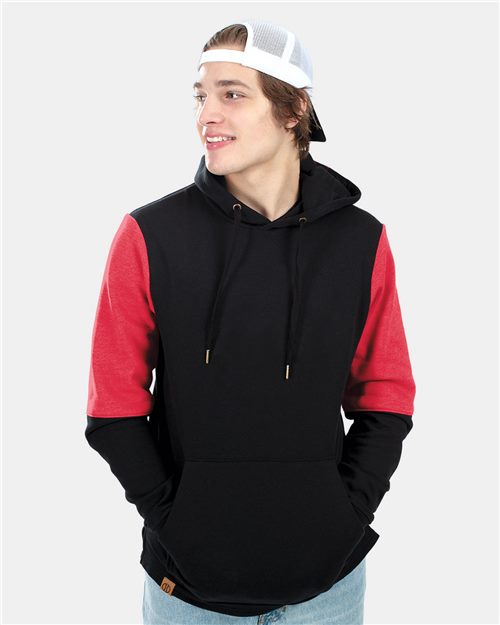 Holloway Men's All-American Team Fleece Colorblocked Hooded Sweatshirt 222581