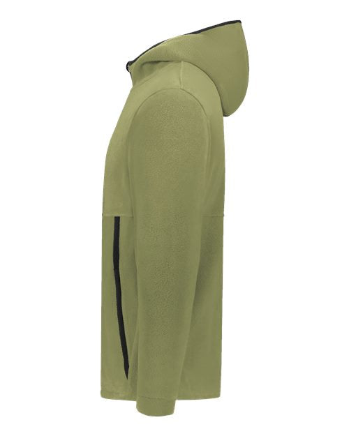 Augusta Sportswear Unisex Eco Revive™ Polar Fleece Hooded Full-Zip Jacket 6858