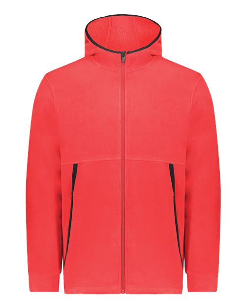 Augusta Sportswear Unisex Eco Revive™ Polar Fleece Hooded Full-Zip Jacket 6858
