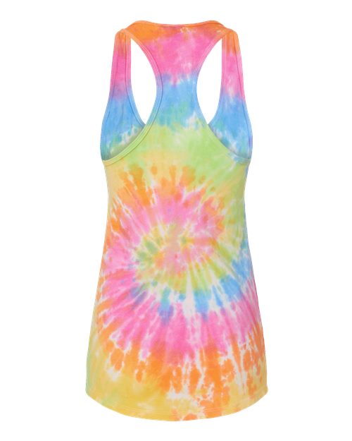Colortone Women's Tie-Dyed Racerback Tank Top 3400
