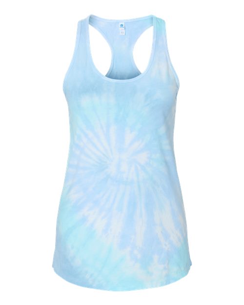 Colortone Women's Tie-Dyed Racerback Tank Top 3400