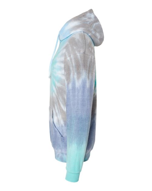 Colortone Unisex Tie-Dyed Cloud Inside-Out Fleece Hooded Sweatshirt 8600