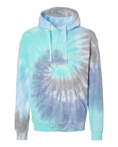 Colortone Unisex Tie-Dyed Cloud Inside-Out Fleece Hooded Sweatshirt 8600
