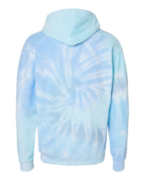 Colortone Unisex Tie-Dyed Cloud Inside-Out Fleece Hooded Sweatshirt 8600