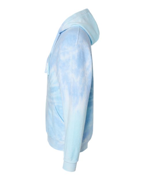 Colortone Unisex Tie-Dyed Cloud Inside-Out Fleece Hooded Sweatshirt 8600