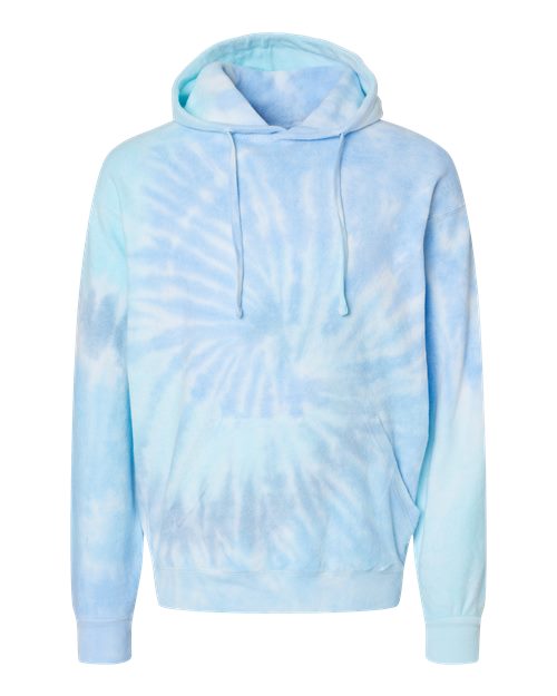 Colortone Unisex Tie-Dyed Cloud Inside-Out Fleece Hooded Sweatshirt 8600