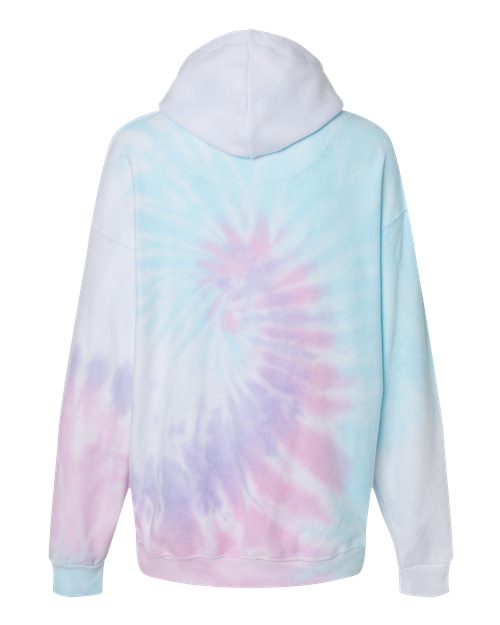Colortone Unisex Tie-Dyed Cloud Inside-Out Fleece Hooded Sweatshirt 8600