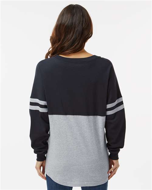 Boxercraft Women's Pom Pom Long Sleeve Jersey T-Shirt BW3514