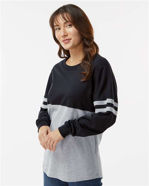 Boxercraft Women's Pom Pom Long Sleeve Jersey T-Shirt BW3514