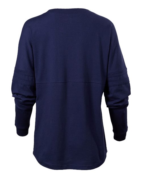 Boxercraft Women's Pom Pom Long Sleeve Jersey T-Shirt BW3514