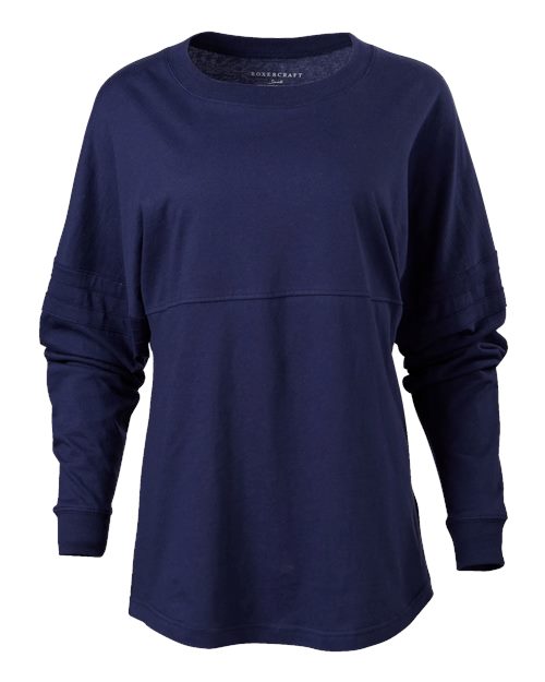 Boxercraft Women's Pom Pom Long Sleeve Jersey T-Shirt BW3514