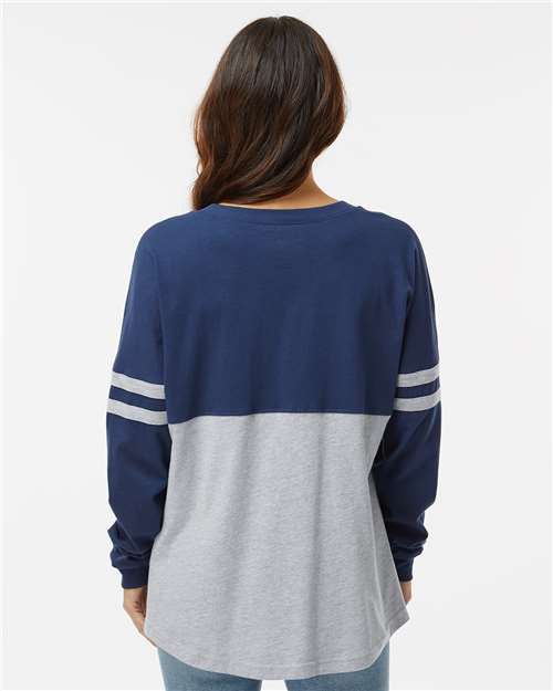Boxercraft Women's Pom Pom Long Sleeve Jersey T-Shirt BW3514