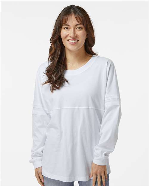 Boxercraft Women's Pom Pom Long Sleeve Jersey T-Shirt BW3514