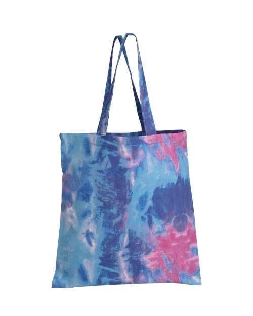 Q-Tees Tie-Dyed Canvas Tote Bag TD800