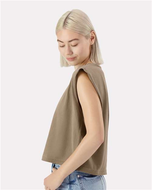 American Apparel Women's Heavyweight Cotton Garment-Dyed Muscle Tee 307GD