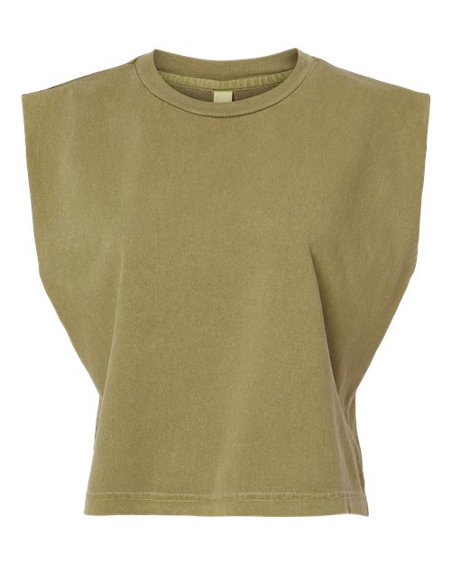 American Apparel Women's Heavyweight Cotton Garment-Dyed Muscle Tee 307GD