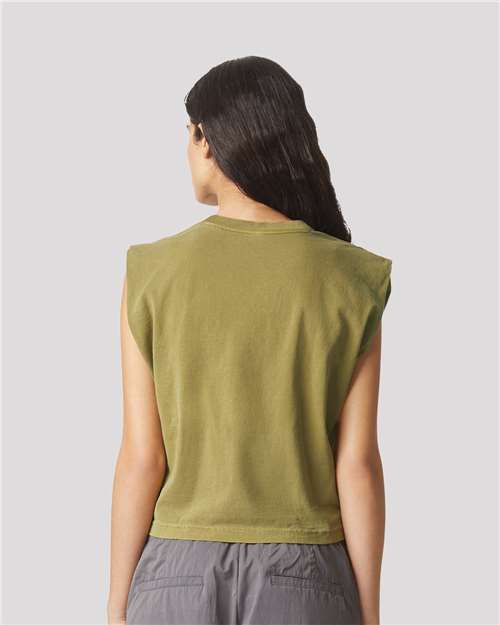 American Apparel Women's Heavyweight Cotton Garment-Dyed Muscle Tee 307GD