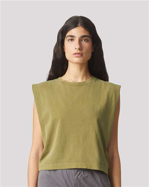 American Apparel Women's Heavyweight Cotton Garment-Dyed Muscle Tee 307GD