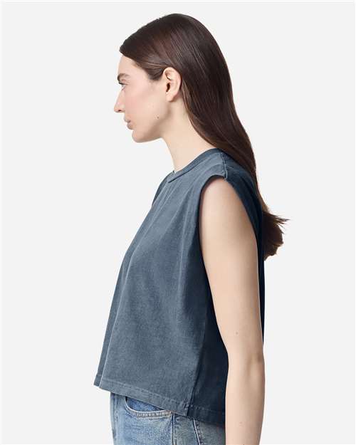 American Apparel Women's Heavyweight Cotton Garment-Dyed Muscle Tee 307GD