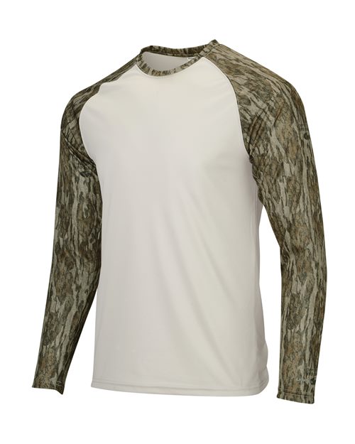 Paragon Men's Jackson Mossy Oak Colorblocked Long Sleeve T-Shirt 236