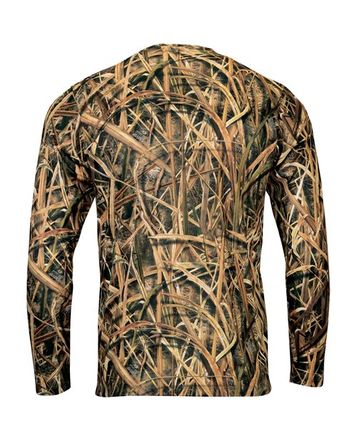Paragon Men's Oxford Performance Camo Print Long Sleeve T-Shirt 237
