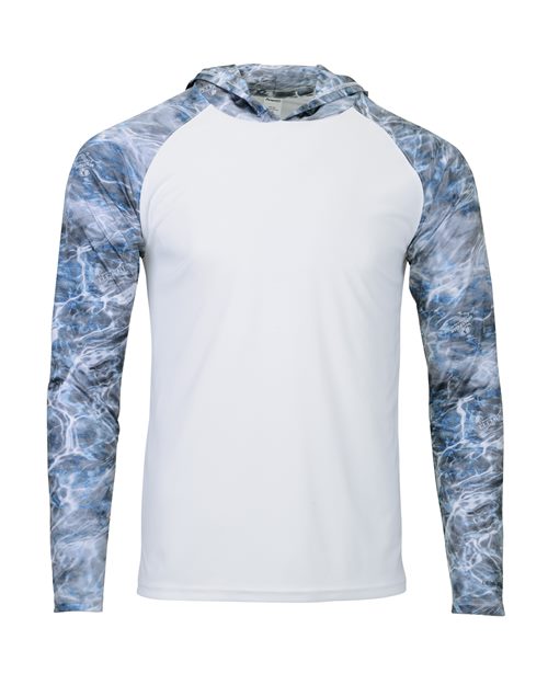 Paragon Men's Biloxi Performance Colorblocked Hooded Long Sleeve T-Shirt 241